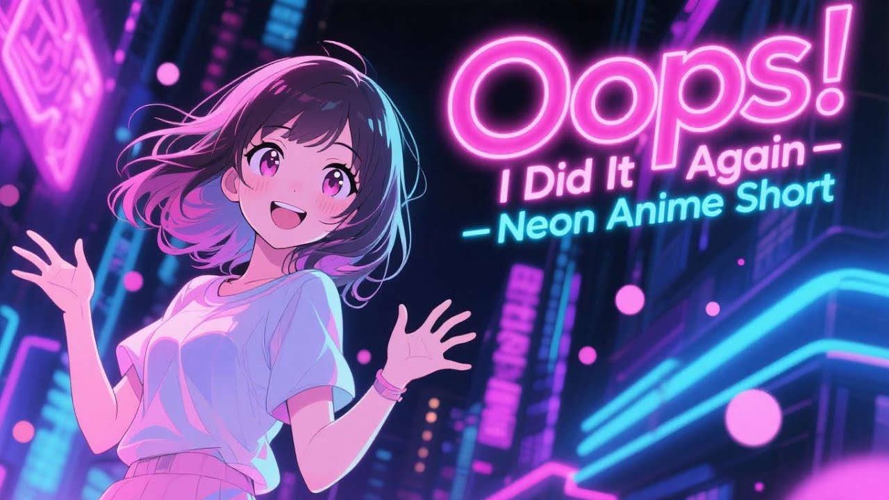 Oops! I Did It Again – Neon Anime Pop Anthem | Original Song & Lyric Video