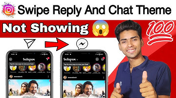 How To Fix Instagram Swipe Reply And Chat Theme Not Showing 2022 || Tech Fair
