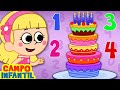 Campo infantil  elly y eva hacen un pastel contando hasta 10  canciones infantiles animadas