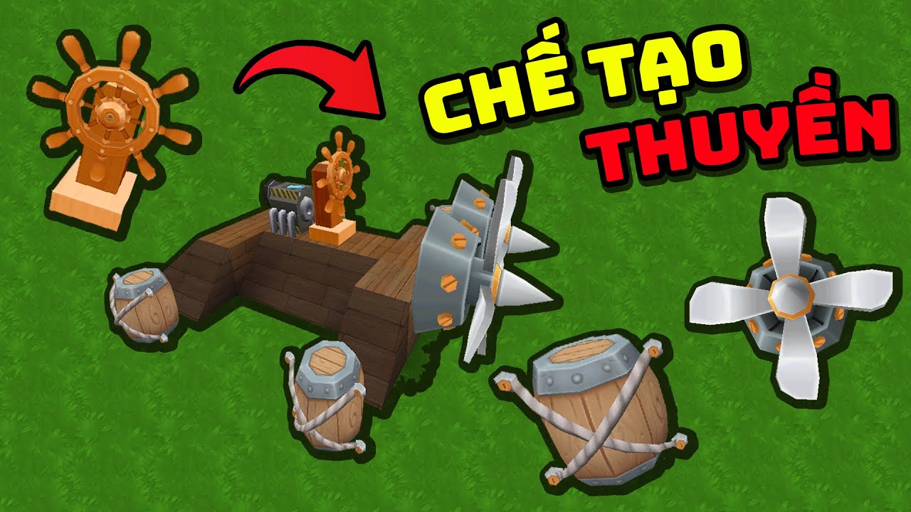 Chức năng Chế tạo thuyền trong Mini World