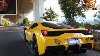 innotech】 Ferrari 458 スペチアーレ 用 iPE 可変バルブマフラー  