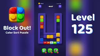 Block Out Level 125 Walkthrough 🧩 | All Levels Solution | Mini Boss