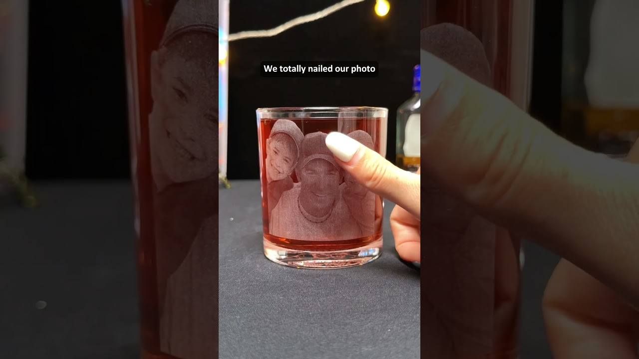 Custom whiskey glass for the best dad ever 