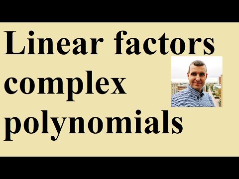 Factor polynomials into linear parts