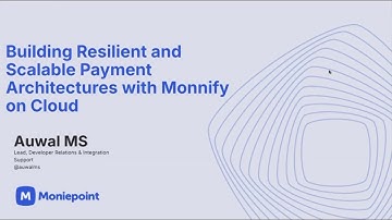 3RD HPC Workshop: Building Resilient and Scalable Payment Architectures with Monnify on Cloud