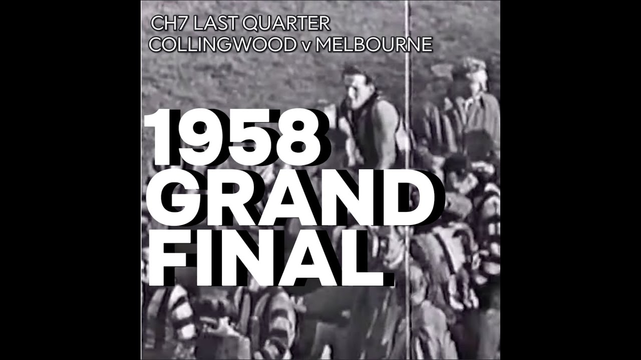 Ch7 broadcast last quarter 1958 Grand Final - Collingwood v Melbourne at MCG