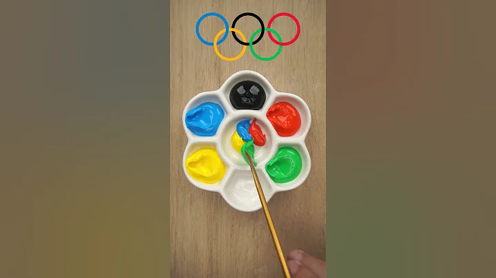 what's color of Olympic? #satisfying #shortvideo #colormixing #paintmixing #asmr