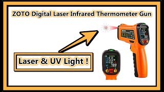 ZOTO Digital Laser Infrared Thermometer Temperature w/ Thermocouple For Industry/BBQ/Kitchen REVIEW screenshot 2