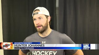 Komets postgame interviews with Hunter Johannes, Jack Gorniak, Samuel Jonsson, Jonny Tychonick, and