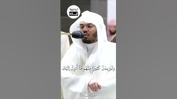 تلاوة من سورة المائدة الشيخ ياسر الدوسري من صلاة التراويح |٨-٩-١٤٤٤.