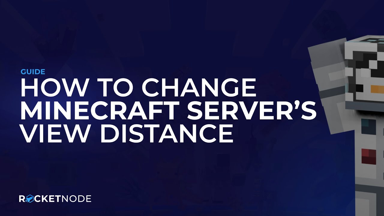How to Change Minecraft Server's View Distance YouTube
