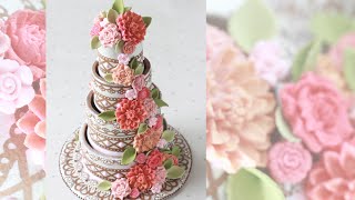 How to Make 3-D Contoured Wedding Cake Cookies (Part 2)