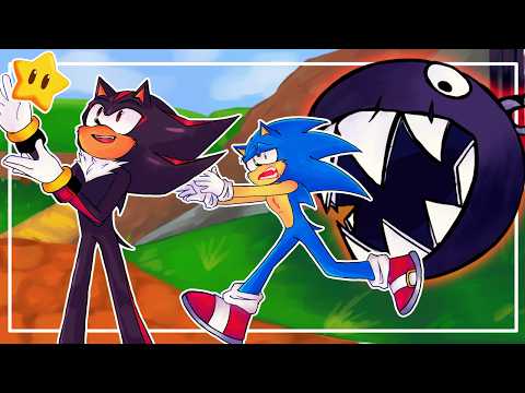 SONIC y SHADOW ¡VIAJAN al mundo de MARIO 64!