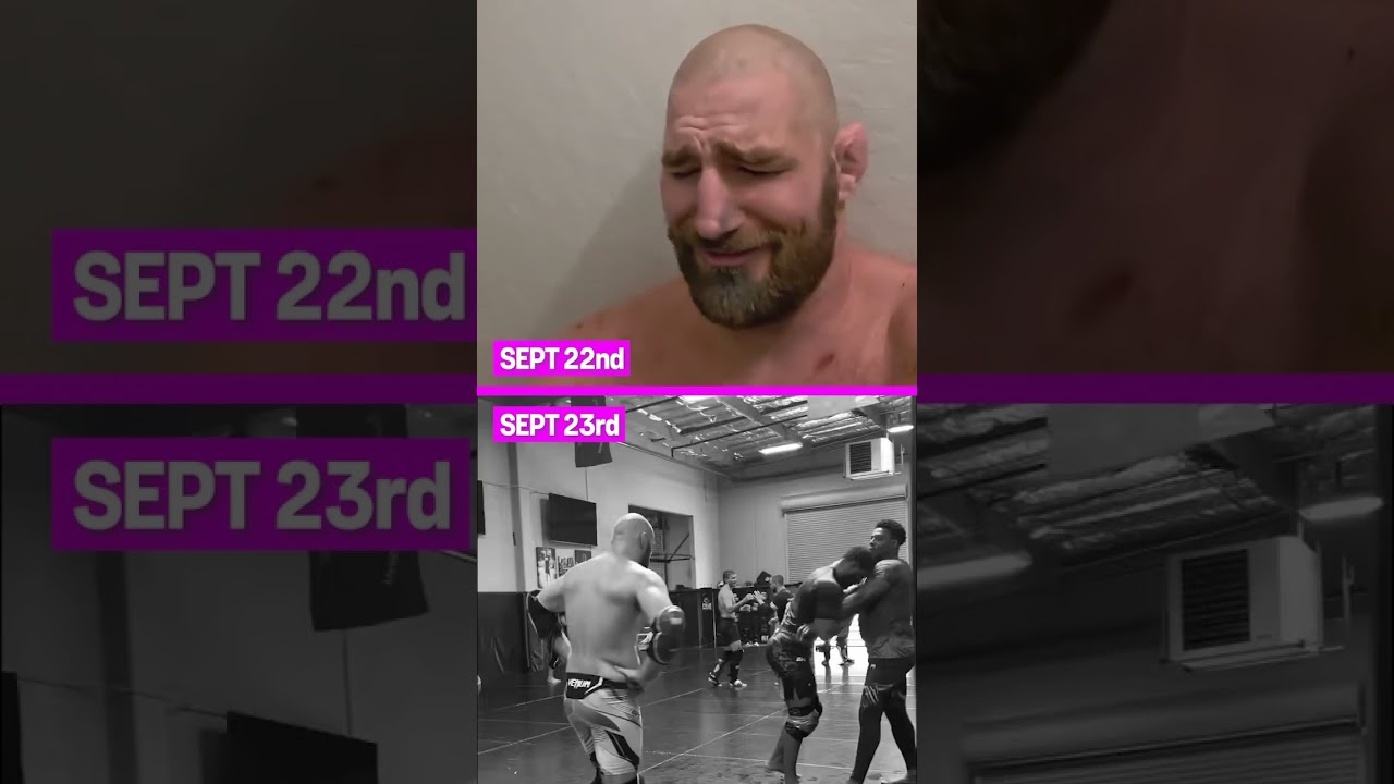 Sean Strickland is back training in the gym ONE DAY after his car accident 😳 #ufc #mma