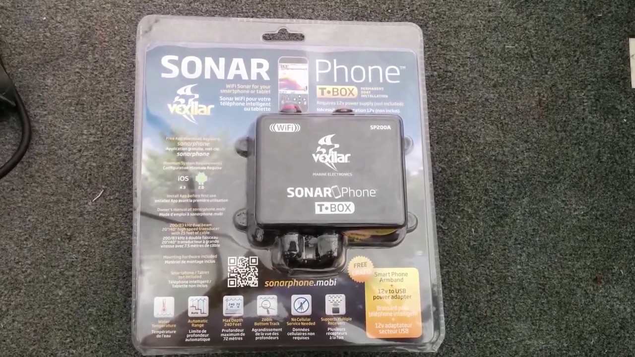 vexilar sonar phone T-pod review 