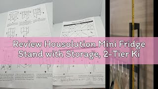 Review Housolution Mini Fridge Stand with Storage, 2-Tier Kitchen Microwave Stand with Storage Mini