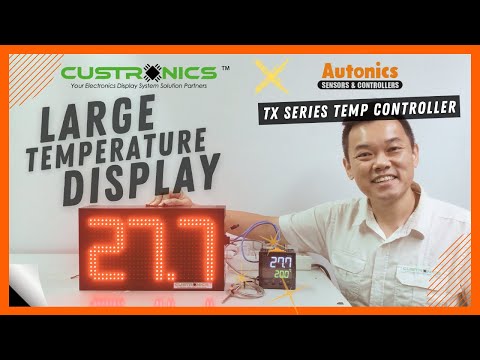#Custronics X #Autonics #TXseries Large Digital Temperature Display Panel #TX4m #TX4L #TX4s #TX4h