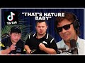 Famous comedian theo von watches our tiktoks