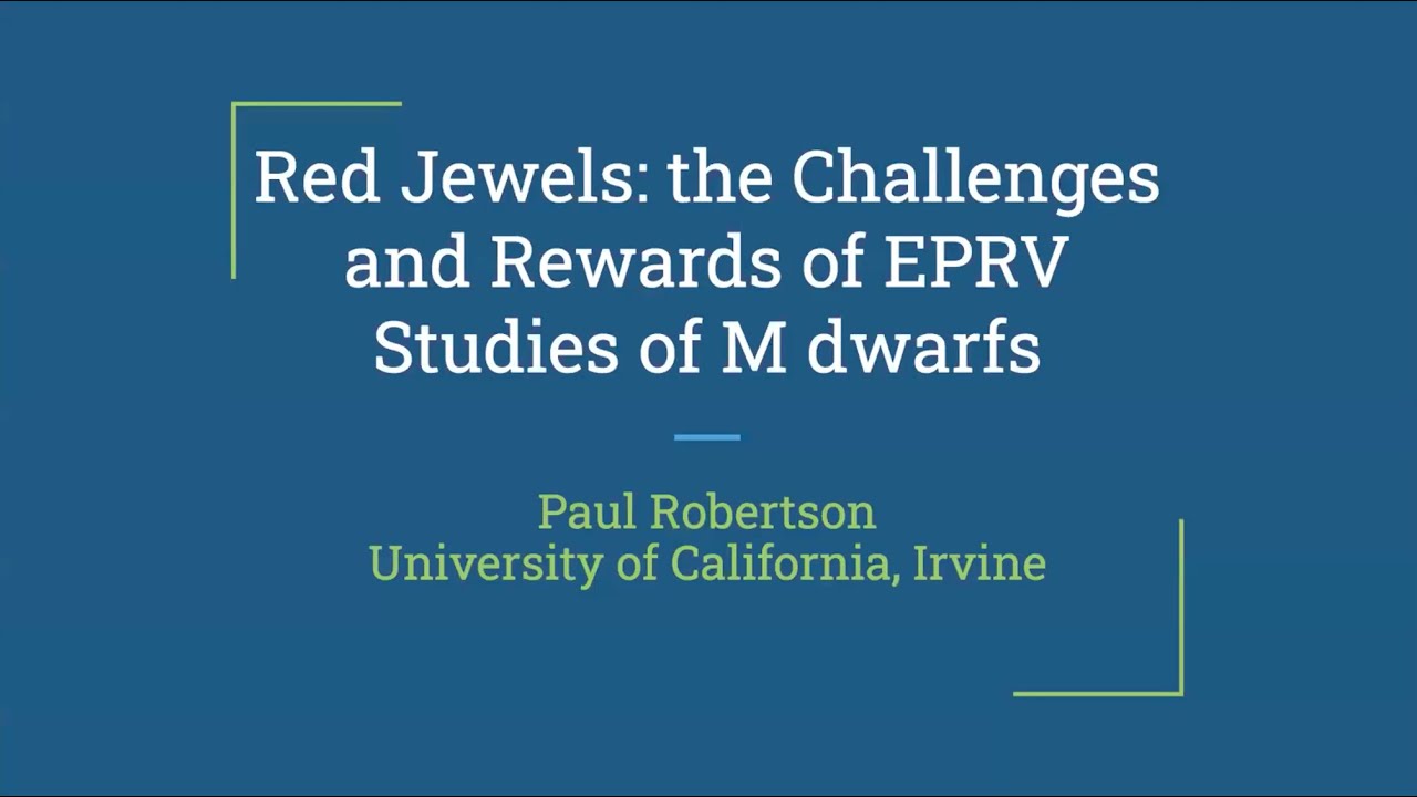 EPRV Colloquium August 2025 -- Dr. Paul Robertson
