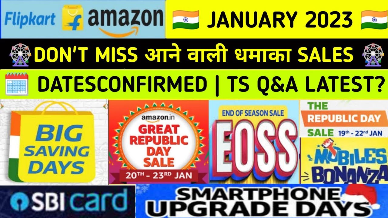 Best smartphone sales on flipkart and amazon Flipkart next sale