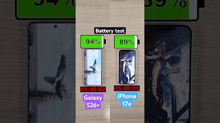 Samsung Galaxy S26+ vs iPhone 17e battery test!