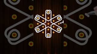 Latest kolam designs, 5 pulli kolam #kolam #trending #kolamdesigns #rangoli #shorts #shortsfeed #yt