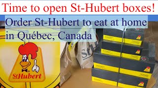 Time to open St-Hubert boxes 📦 Order St-Hubert to eat at home