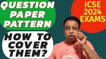 ICSE 2024 | Question Paper Pattern & Syllabus | How to prepare? | MUST WATCH! @TuitionICSEOnline