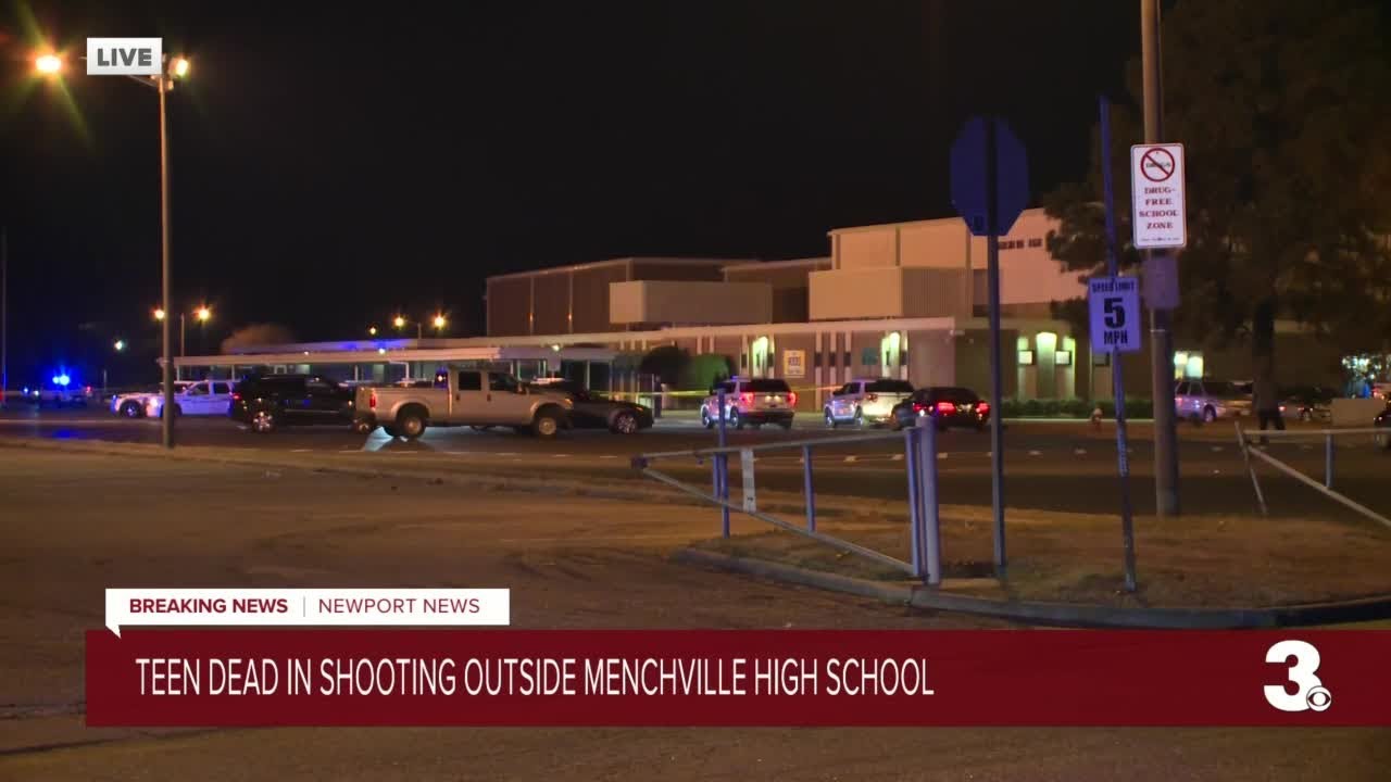 Teen dead in shooting outside Menchville High School YouTube