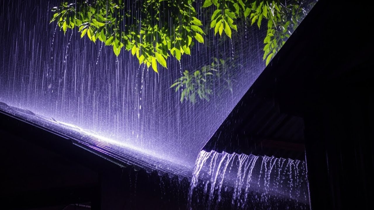 Heavy Rain & Thunder Sounds for Fast Sleep, Rest & Night Relaxation #40