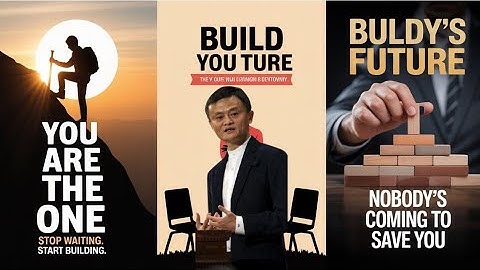 YOU ARE THE ONE TO BUILD YOUR FUTURE - NO ONE ELSE CAN DO THAT FOR YOU | Inspired By Jack Ma
