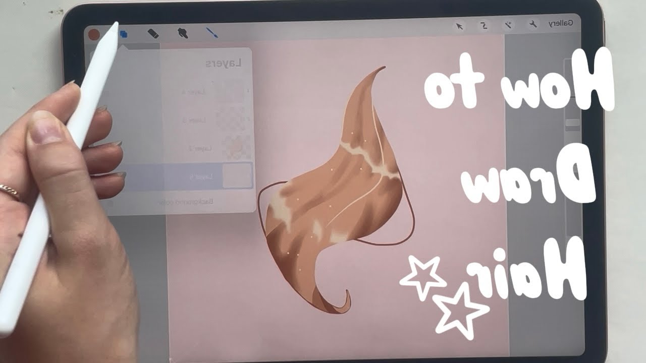 How to draw hair YouTube