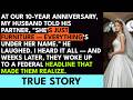 At Our Anniversary Party, My Husband Called Me 'Furniture' to His Partner – The Headline ...
