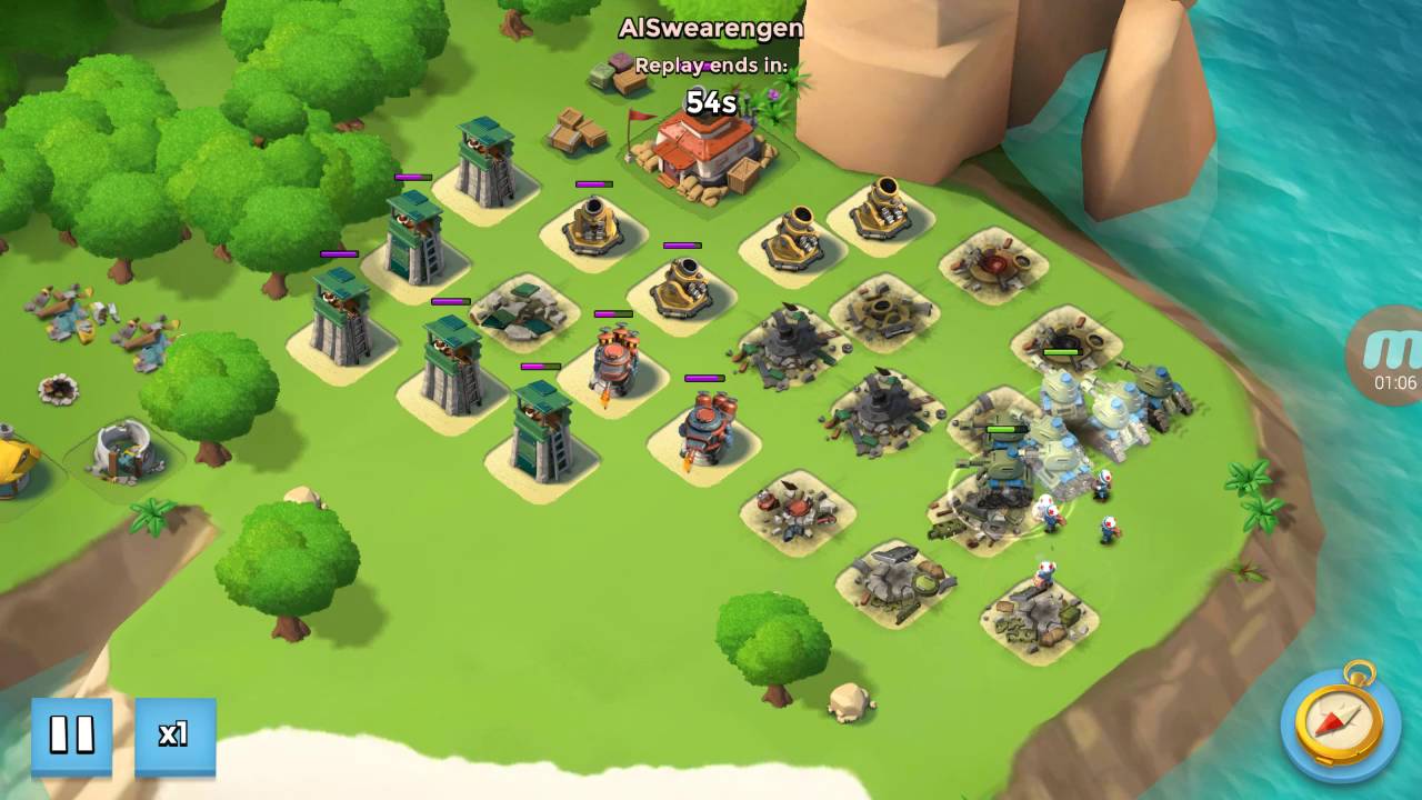 Boom Beach NPC Base Heavy Rain Level 37 YouTube