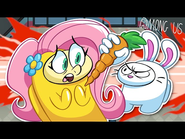 FLUTTERSHY PLAYS AMONG US | ANGEL BUNNY IS SUS?? class=