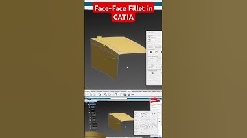 Face-Face Fillet in 3D Experience CATIA #tutorial #3dmodeling #catia #catiasurfacemodelling