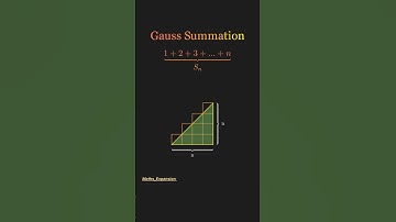 Gauss summation 😯1️⃣ by maths_expansion #apple #Gauss #Mathematics #reels #viral #animation #sum