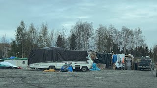 MASSIVE TENT CITY IN ANCHORAGE, ALASKA