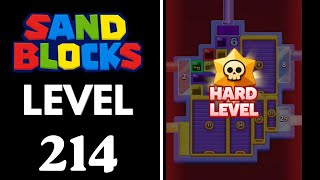 Sand Blocks: Drop Puzzle Level 214 Walkthrough