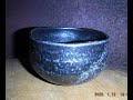 塩化コバルトで漆黒の色・抹茶茶碗・窯変焼成