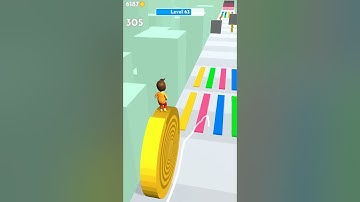 Layers Roll Game All Levels iOS,Android Gameplay Walkthrough #63 - level 63 (Android, iOS) #shorts