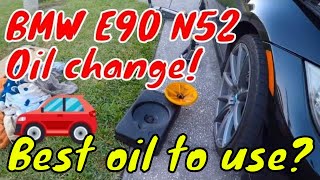 DIY BMW E90 Best Oil To use? Oil Change Which Oil Reset Liqui Moly N52 N54 328i 330i 335i