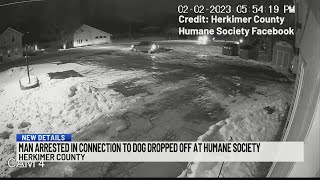 Man arrested in connection to abandoned dog