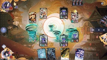 Onmyoji The Card Game : [Ranked Match] Top Rank 5 Meta Enma Mono Red Deck VS Meme Stun Deck w Ootake