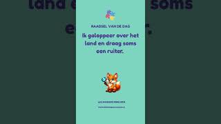 🧠 #Raadsel van de dag – #Slimme Speurneuzen #leerzaam  #raadsels #basisschool #spellen