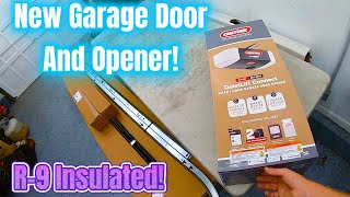 DIY Garage Door Opener Upgrade From 1960s Wood to Modern Insulated Wayne Dalton 9100