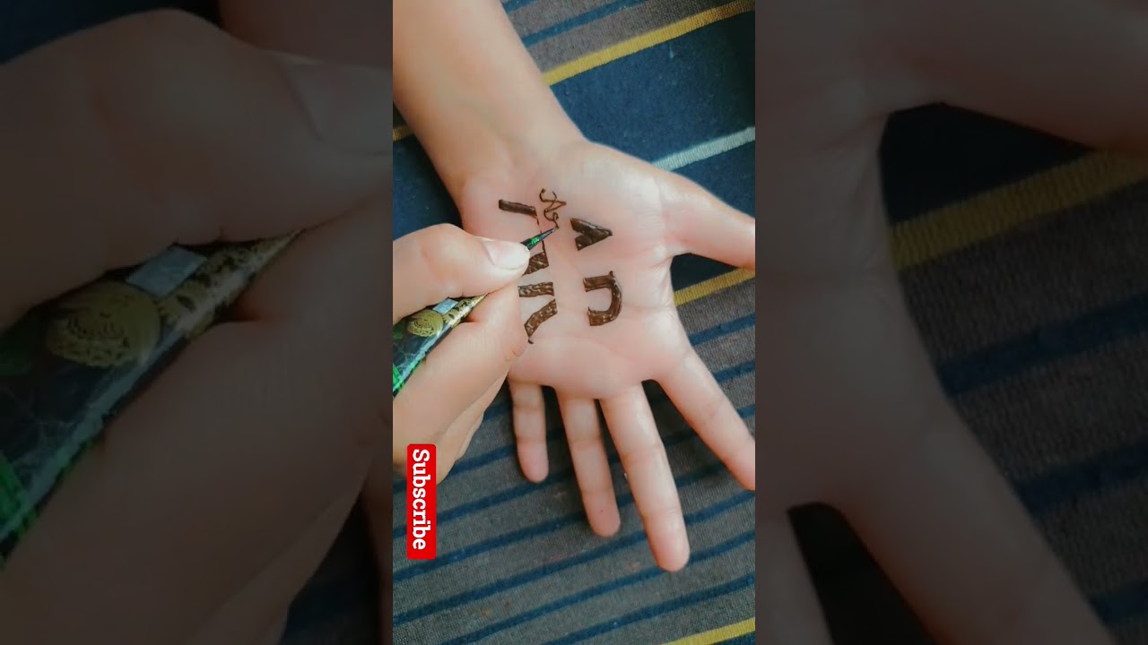 Viral tap Mehandi design🤩/A♥️R couple name mehndi design