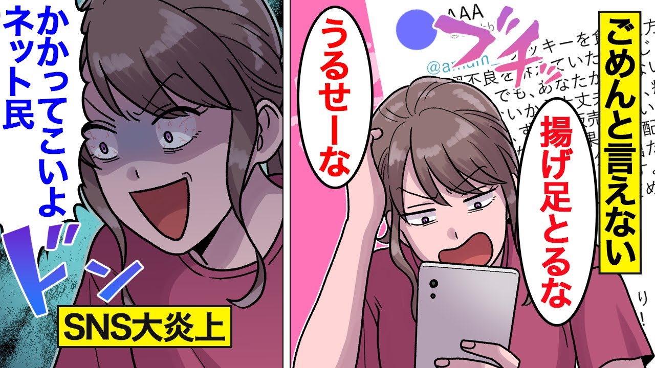 【漫画】意地でも謝らない女の末路。違法クッキーおばさん…2chに降臨した結果…。【オンナのソノ】