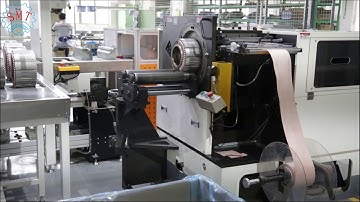 How does SMT machine finish insulation paper forming, cuff folding and cutting?