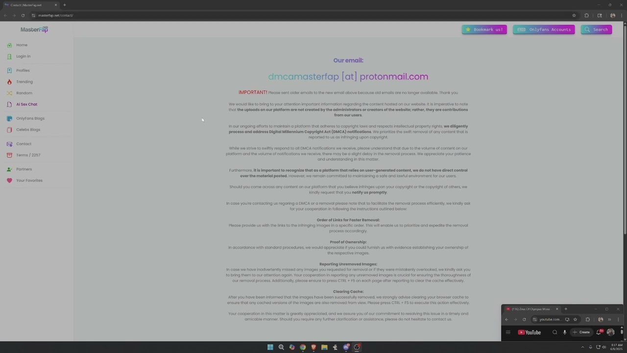 How to Remove Leaked Content off MasterFap Updated 2025